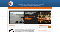 Desktop Screenshot of derechoshumanos.pe